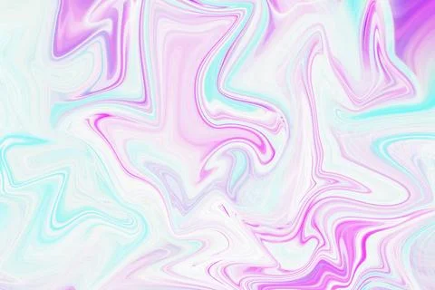 Abstract liquid marble texture background with swirling vibrant pastel pink Stock Illustration
