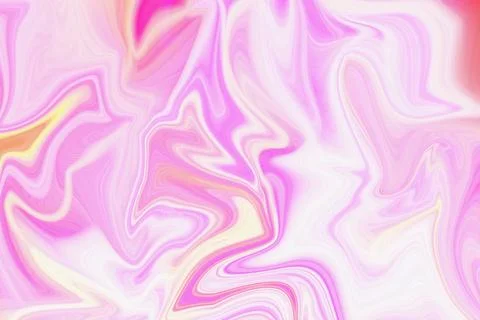 Abstract liquid marble texture background with swirling vibrant pink Illustrazione stock
