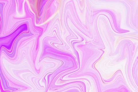 Abstract liquid marble texture background with flowing pink and white waves Illustrazione stock