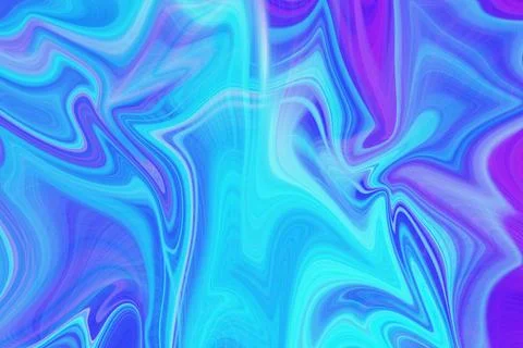 Abstract liquid marble texture background with flowing swirls of vibrant Stock Illustration