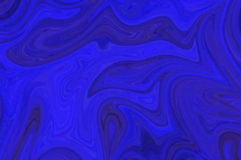 Abstract liquid marble texture with flowing deep blue and violet swirls Stock Illustration