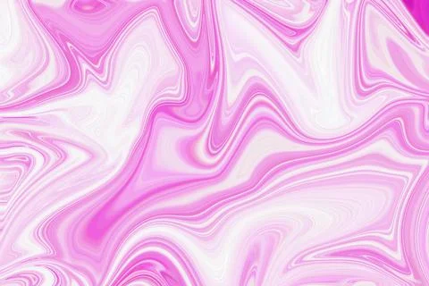 Abstract liquid marble texture with flowing pink and white waves for creative Stock Illustration
