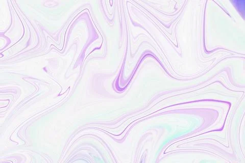 Abstract liquid marble texture with flowing waves of pastel purple and soft Stock Illustration
