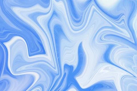 Abstract liquid marble texture with flowing blue and white swirling pattern 스톡 일러스트