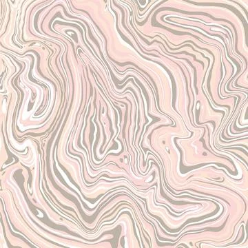 Abstract liquid marble texture in pale pastel colors Stock Illustration