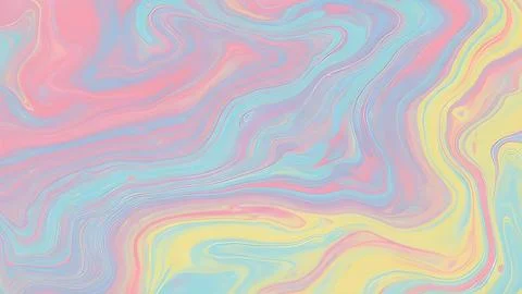 Abstract liquid marble texture with soft pastel colors like pink blue and y.. Fotos de archivo
