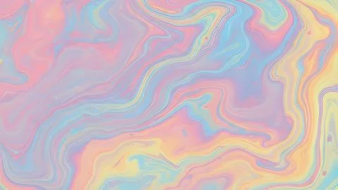 Abstract liquid marble texture with soft pastel colors swirling together in.. 스톡 사진