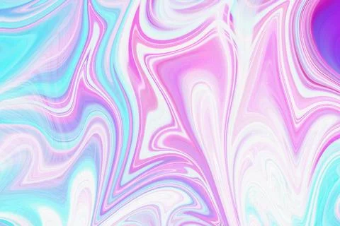 Abstract liquid marble texture with vibrant swirling waves of pink Stock Illustration