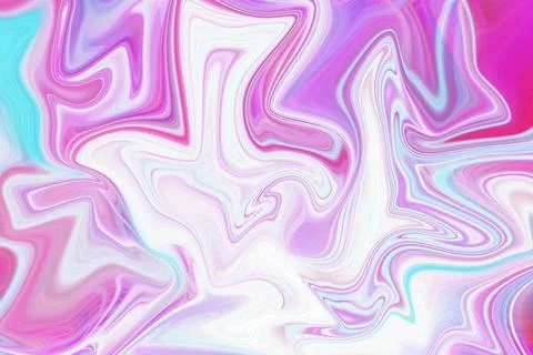 Abstract liquid marble texture with vibrant swirling waves of pink purple Stock Illustration