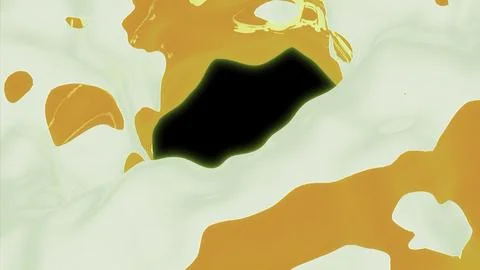 Abstract liquid melted lava in motion. Design. Colorful flowing liquid texture Stock-Illustration