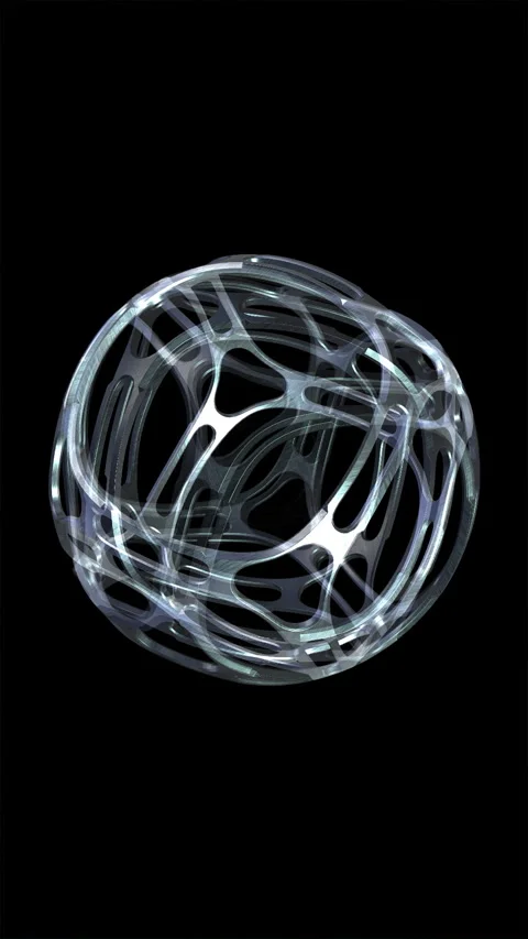 Abstract liquid metal sphere morphing animation Stock Footage 342250259