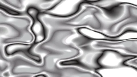 Abstract liquid metal texture background with reflective chrome waves Stock Footage 345651991