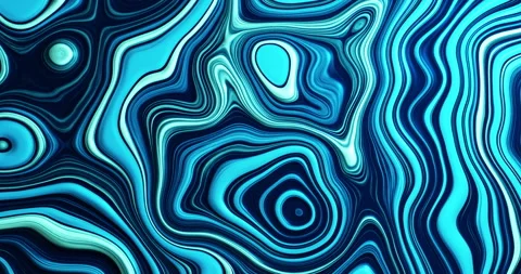 Abstract liquid motion graphic background blue water Video stock 281228018