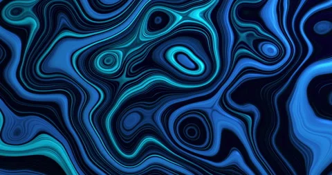 Abstract liquid motion graphic background blue water Stock Footage 281280907