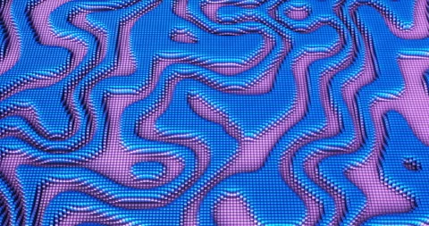 Abstract liquid motion graphic background blue and purple water Stock-Footage 305560354