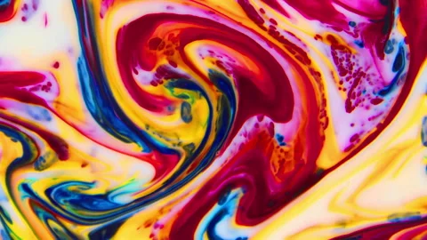 Abstract Liquid Multicolor paint Spreads Background 4 Stock Footage 313093324