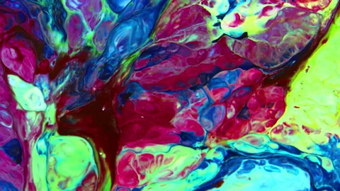 Abstract Liquid Multicolor paint Spreads Background 13 Stock Footage 313093701