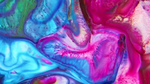 Abstract Liquid Multicolor paint Spreads Background 12 Stock Footage 313093874