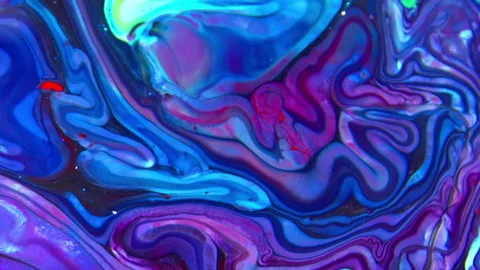 Abstract Liquid Multicolor paint Spreads Background 14 Stock Footage 313093987