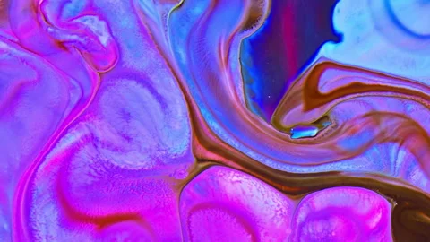 Abstract Liquid Multicolor paint Spreads Background 2 Stock Footage 313094007