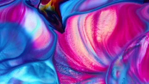 Abstract Liquid Multicolor paint Spreads Background 3 Stock Footage 313094094