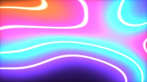 Abstract Liquid Neon Gradient Loop Background Stock Footage 339324372