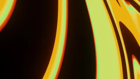Abstract Liquid Oil Paint Motion Background in Orange Green and Red Stock Footage 346699573