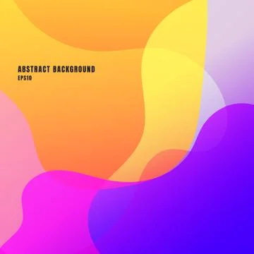 Abstract liquid or fluid creative templates with dynamic waves bright backgro Stock Illustration