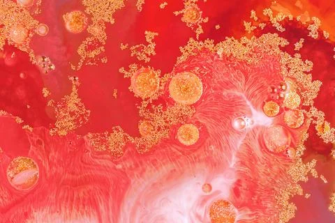 Abstract liquid paint background with marble pattern watercolor and ink paint Stock Illustration