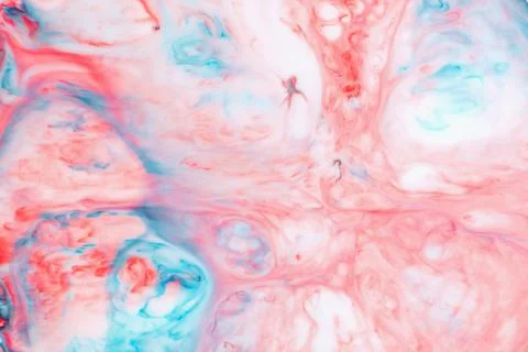 Abstract liquid paint background with marble pattern watercolor and ink paint Stock Photos