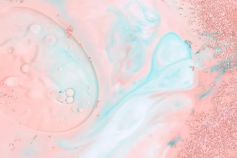 Abstract liquid paint background with marble pattern watercolor and ink paint Stock Photos