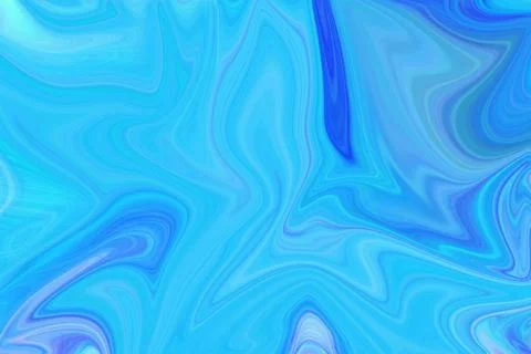 Abstract liquid paint background with smooth marble swirls in shades Stock Illustration