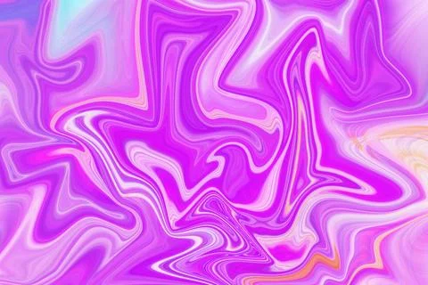 Abstract liquid paint background with vibrant flowing waves of bright Stock Illustration