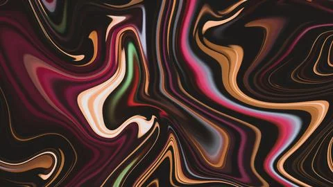 Abstract Liquid Paint Liquified Picture Colorful Image Stock Illustration