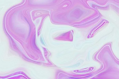 Abstract liquid paint marble texture background with swirling purple Stock Illustration