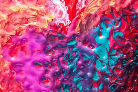 Abstract liquid paint Stockfoto's