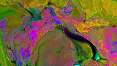 Abstract Liquid Painting Full of Movement Texture Background 1 Stock Footage 315909375