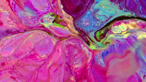 Abstract Liquid Painting Full of Movement Texture Background 16 Stock Footage 315909462