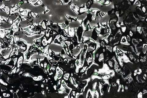Abstract liquid reflection pattern. Black and White water surface. Intriguing Stock Photos