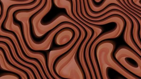 Abstract liquid rippling sticky texture. Design. Beautiful red waving lines. Stock Illustration