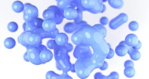 Abstract Liquid Shape Background 3D Rendering Stock Illustration