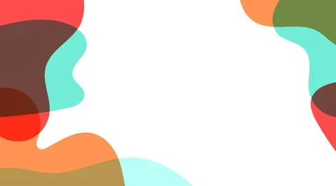 Abstract Liquid Shape Background. Fluid Wave Illustration Stock Illustration