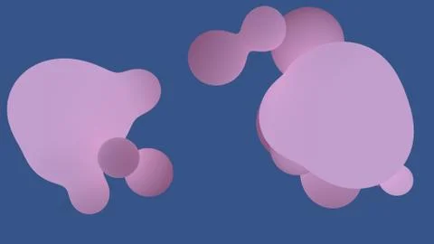 Abstract liquid shape colored lush lava and aqua menthe on whit backgrounds Ilustración de archivo