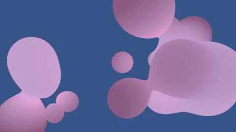 Abstract liquid shape colored lush lava and aqua menthe on whit backgrounds Ilustração Stock