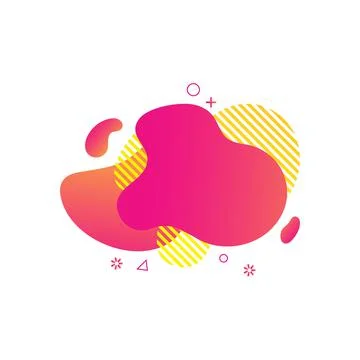 Abstract liquid shape Fluid design Illustrazione stock