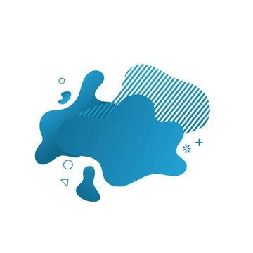 Abstract liquid shape Fluid design 스톡 일러스트