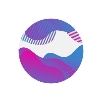 Abstract liquid shape Fluid design Illustrazione stock