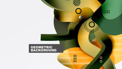 Abstract liquid shapes and lines background Illustrazione stock