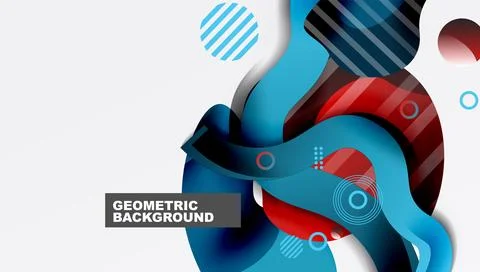 Abstract liquid shapes and lines background Illustrazione stock