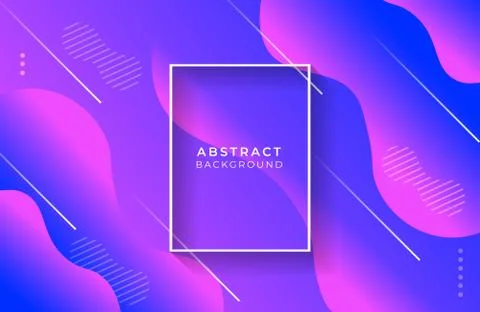 Abstract liquid shapes background. Dynamic gradient shapes composition Stock Illustration